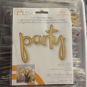Gold Party Balloon Decoration